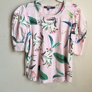 Eva Franco Floral Shortsleeved Top M